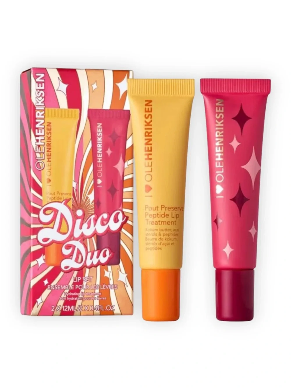 OLEHENRIKSEN Disco Duo Lip Set Citrus Sunshine Pomegranate NWT